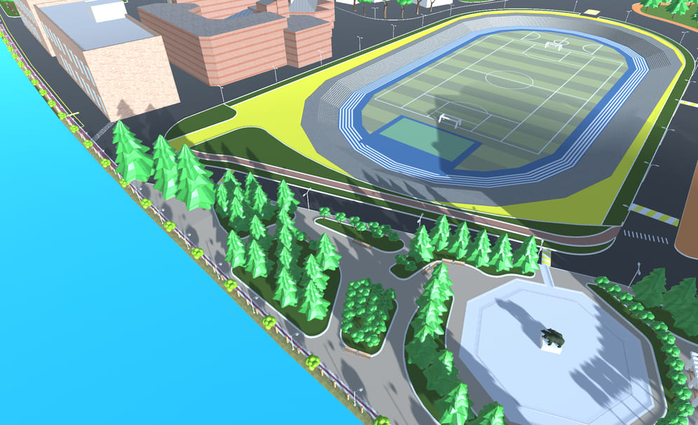 천안 단국대학교 3D 맵 모델링